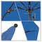 California Umbrella 7.5' Black Aluminum Market Patio Umbrella, Olefin Frost Blue 194061334744 - alternate 2